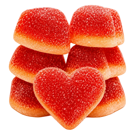 Filled Peach Hearts