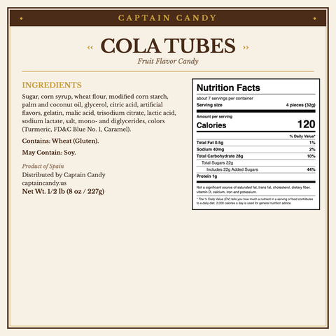 Cola Tubes