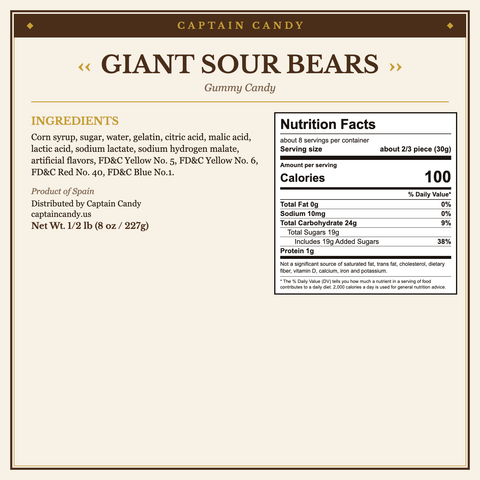 Giant Sour Bears