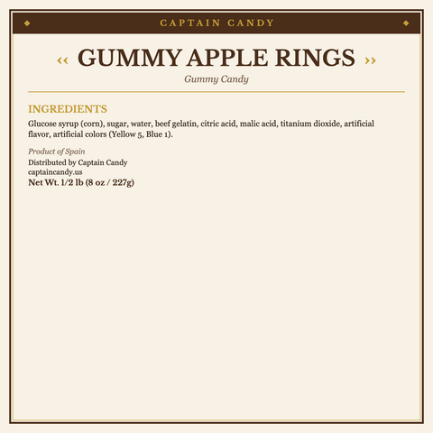 Gummy Apple Rings