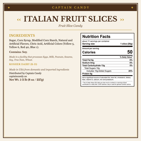 Italian Fruit Slices