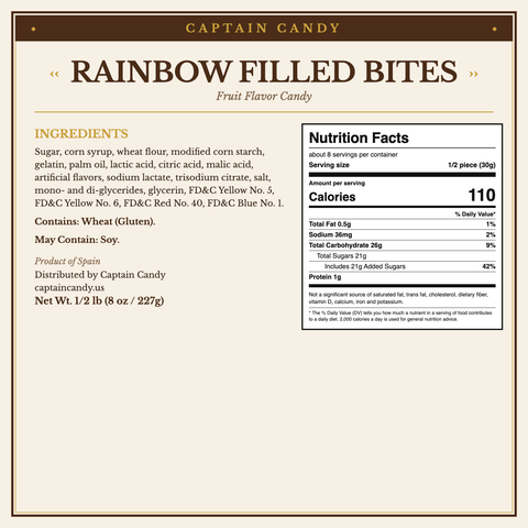 Rainbow Filled Bites