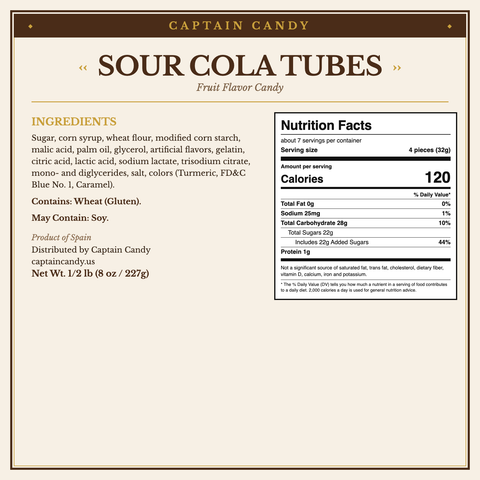 Sour Cola Tubes