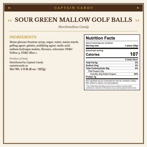 Sour Green Mallow Golf Balls