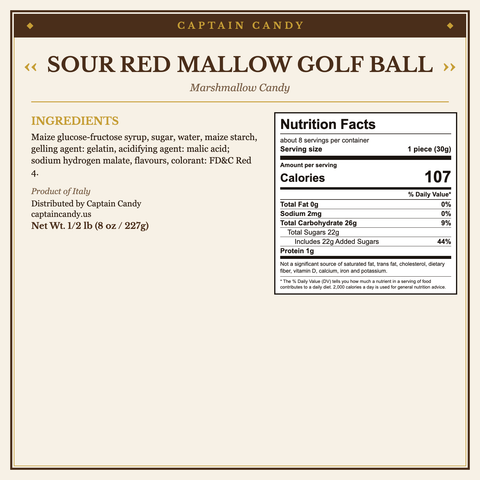 Sour Red Mallow Golf Balls