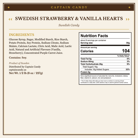 Swedish Strawberry & Vanilla Heart