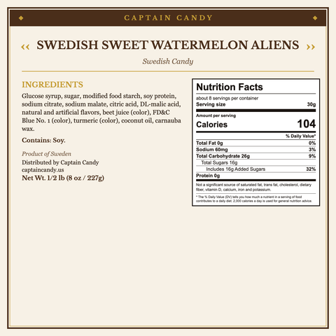 Swedish Sweet Watermelon Aliens