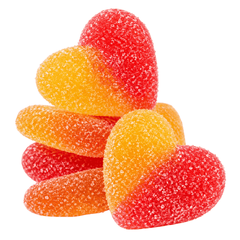 Strawberry & Peach Hearts